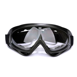Dustproof Adjustable Breathable Full Face Protective Off - road Goggles (Transparent lens)