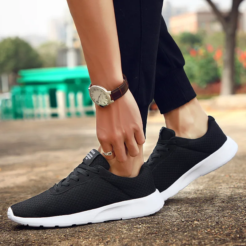 Men Running Lac-up Men's Sport Shoes Lightweight Comfortable Bathable Walking Sneakers Tenis Masculino Zapatillas_voghion.com