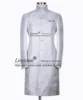 Customized Jacquard Men Suit With Belt Wedding Groom Tuxedo Slim Fit Male Prom Blazer 2 Piece Sets Long Coat Pants Costume Homme 3