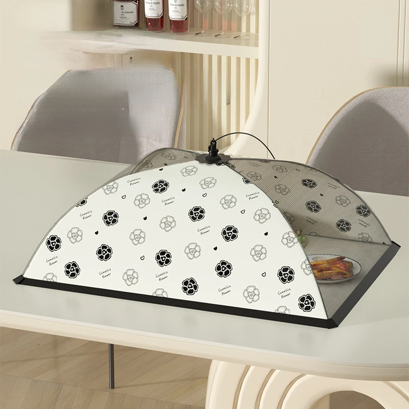 Food Cover New Collapsible Dish Cover Meal Dust Leftover Food Cover Household Breathable Dust Anti-mosquito Anti-fly Home Dining Table