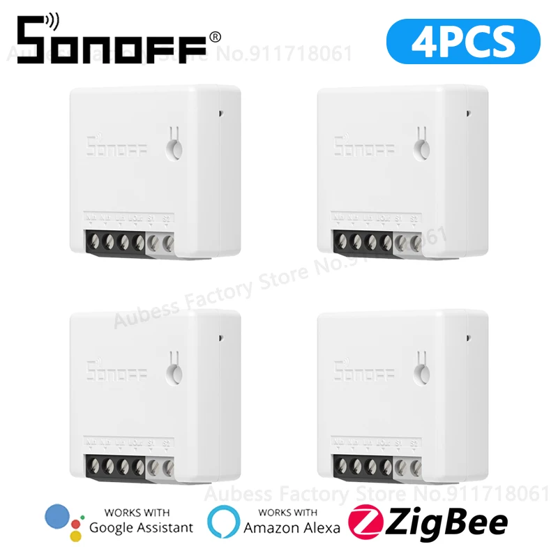 SONOFF ZBMINI Smart Switch ZigBee 2-way Smart Home Automation Mini DIY Switch Module For eWeLink Alice Alexa Google Assistant 