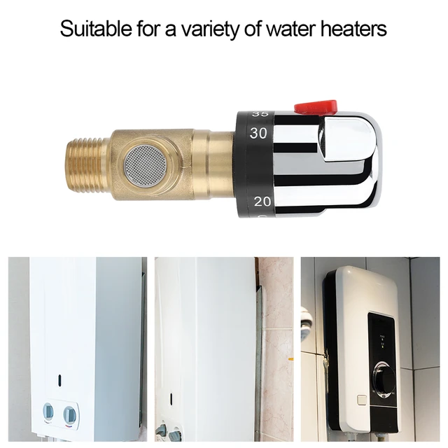 Thermostat isches Misch ventil dn15 Temperatur regelventil Massiv messing  Wasser dusch misch ventil für Solar warmwasser bereiter Ventil teil -  AliExpress