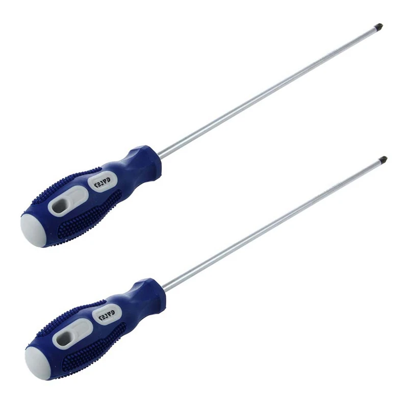 

2X 12Inch Length Shank 6Mm Magnetic Tip Cross Head Phillips Screwdriver