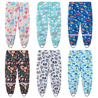 2 3 4 5 6 7 8 Years Girls Waterproof Pants Cute Cartoon Spring And Autumn Kids Pants New Fashion Boys Outdoor Children Clothing 1