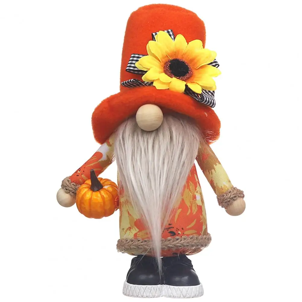 Gnome Table Decoration Good Luck Gnome Ornament Colorful Faceless Dwarf Dolls Harvest Season Decorations for Home Farmhouse