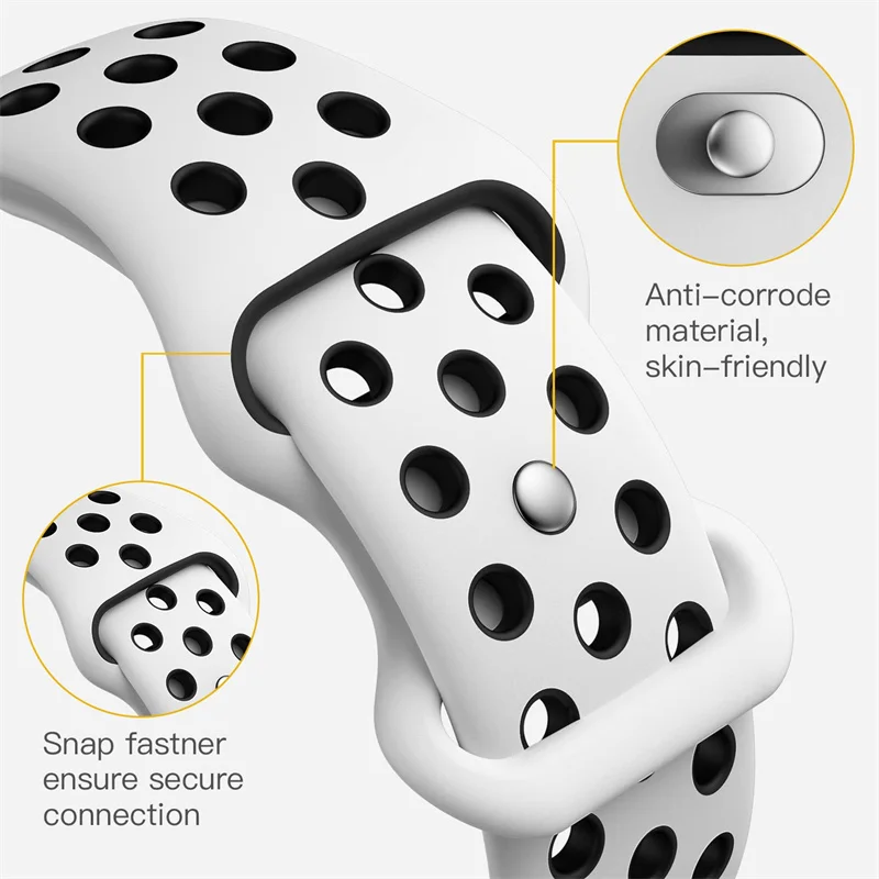 Adjustable Silicone Sport Strap for Smartwatch - Classic Watchband Accessory