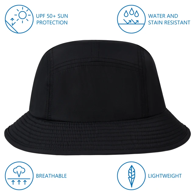 BASSDASH UPF50+ Fishing Bucket Hat for Men Women Lightweight Water Resistant  Packable Outdoor Summer Sun Hats