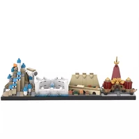 Bricklink Movie Avatar The Last Airbender and The Legend of Korra Architecture Skyline Street View Building Blocks Kid Toys Gift 3