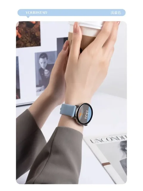 pulseira de relógio de silicone confortável e respirável