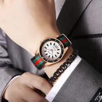 New fashionable men’s nylon strap calendar watch, luxurious and simple business men’s and women’s night light quartz watch