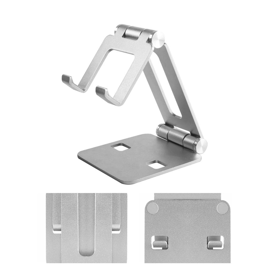 

Desktop Phone Folding Stand Adjustable Mobile Phone Holder Home Office Aluminum Alloy Non-slip Rack