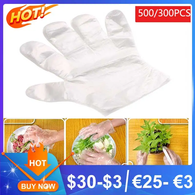 Disposable Gloves Recyclable Polyethylene Disposable Gloves 300