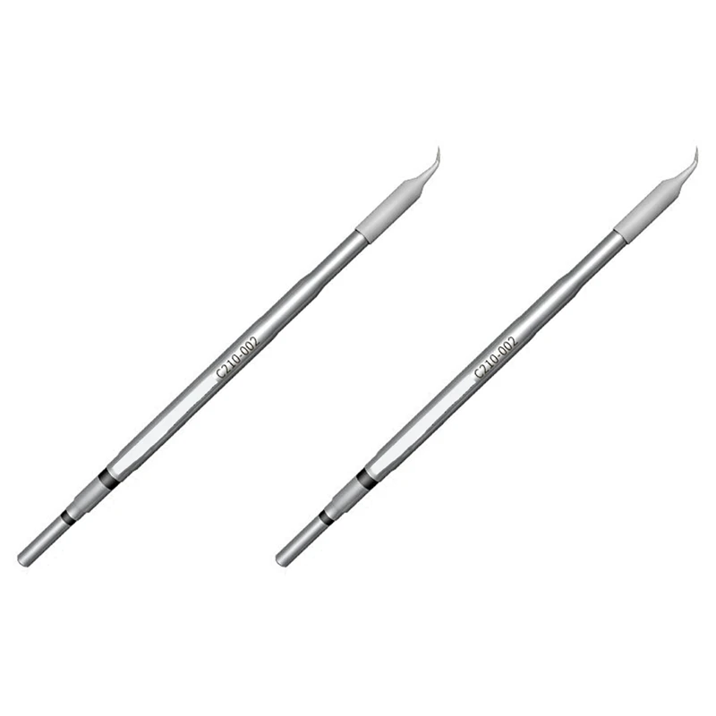 

2X C210 Series Soldering Tip Lead-Free Solder Welding Head For JBC T210 Handle For Sugon T26 T26D Soldering Station(002) Promoti