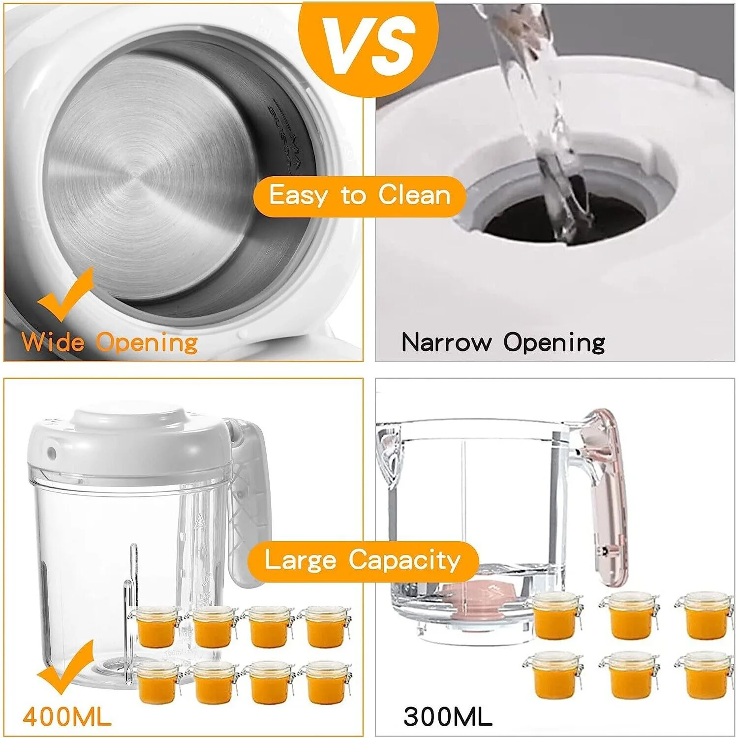 TopStrong Multifunctional White with 400ML Bowl Baby Food Maker Food Processor BFM001 5