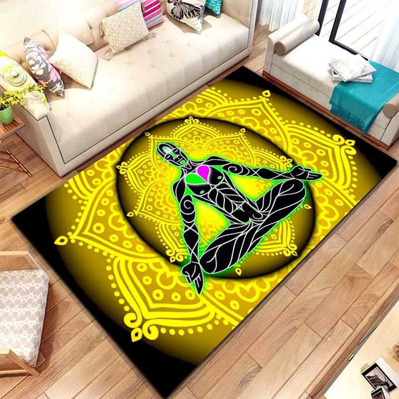 LARGESIZEIndianSolarPlexusChakraSevenChakrasCarpetforBedroom