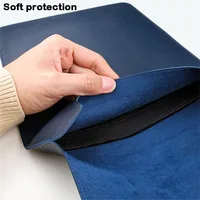 Étui en cuir PU pour ordinateur portable, housse de support, pochette pour hommes et femmes 13 14 15 15.6 16 pouces pour Macbook Air Samsung HP Lenovo 5
