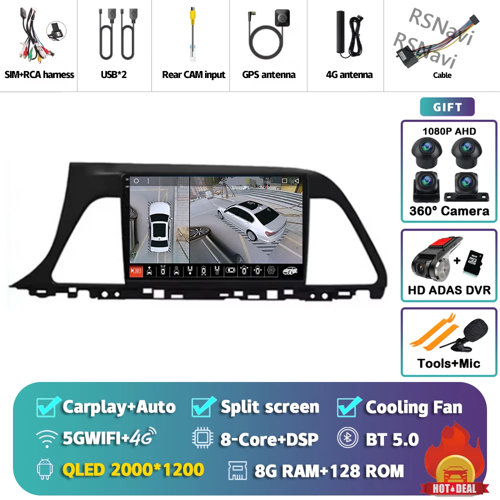 2K 8G-128G 360 DVR
