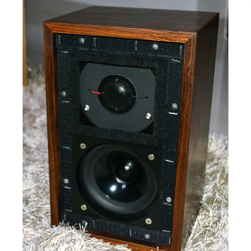 BestVox LS3/5A Monitor Bookshelf HIFI Speakers 83dB Passive Classic 11 Ohms Version Plywood Speaker Box 15 ohms LS3/5A