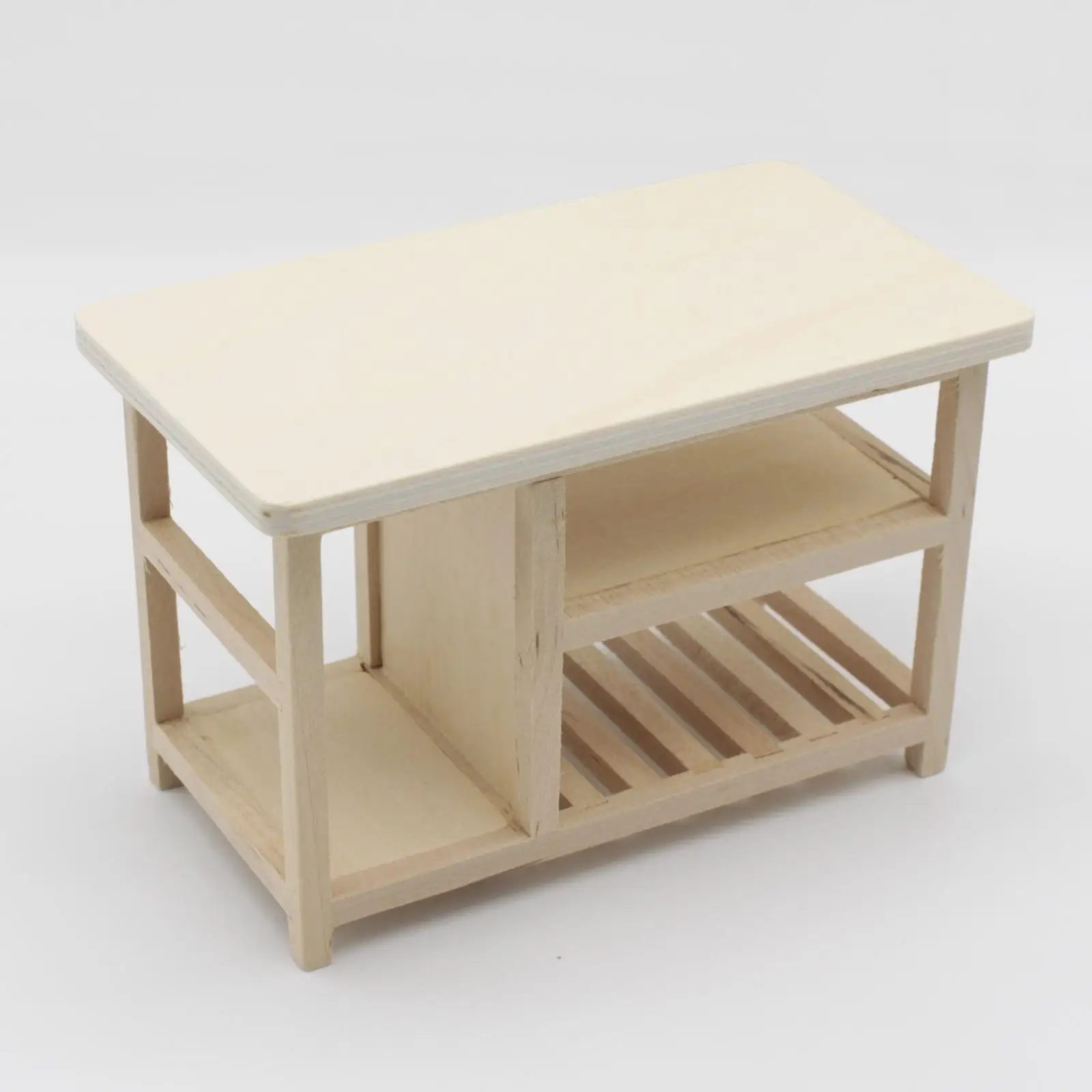 

Mini Wooden Desk Furniture Micro Landscape Home Bedroom 1:12 Scale Decor