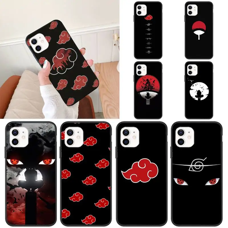 Чехол для телефона аниме N-Narutos-akats∩ iPhone 11 12 Mini 13 Pro XS Max X 8 7 6s Plus 5 SE XR | Мобильные
