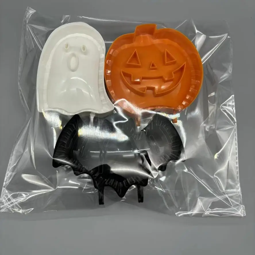 3 PCS-Pack Halloween Baking Hand Molds Dough Presser Pocket Pie Molds Hand Pie Press Mold Maker Pumpkin Ghost Bat Shaped