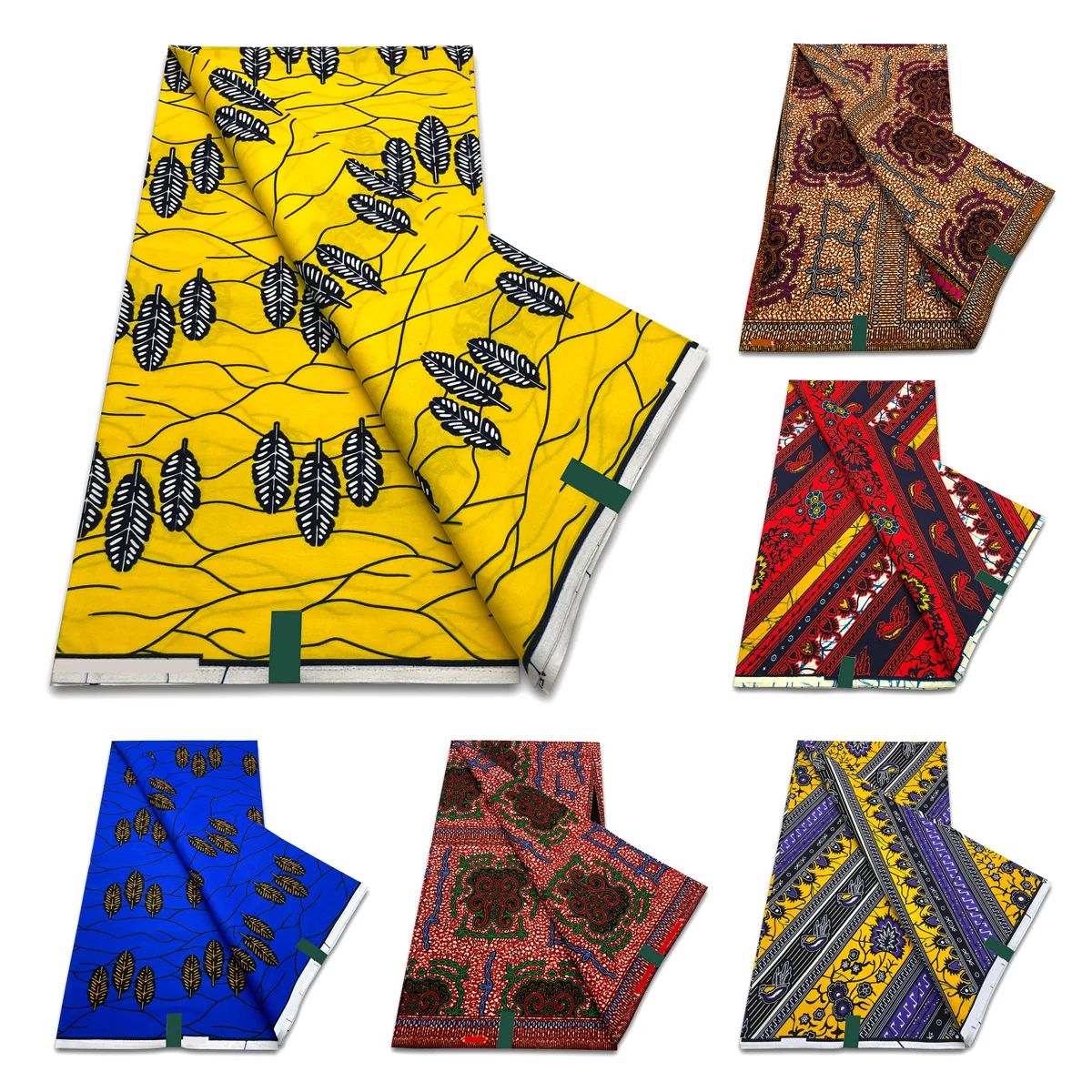 

New Guaranteed Veritable 100% Cotton Original Real Wax Ankara Fabric African Print Fabric For Wedding Dress Tissus Each 6Yards