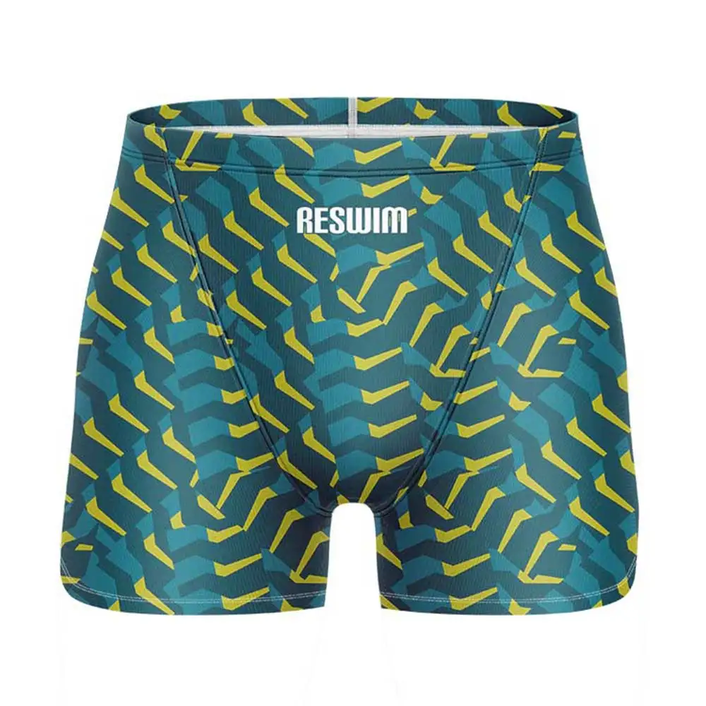 Men's Swim Jammer Swimsuit Short Endurance Athletic Training Swimwear Racing Swimming Trunks Swimming Jammers Bathing Suit