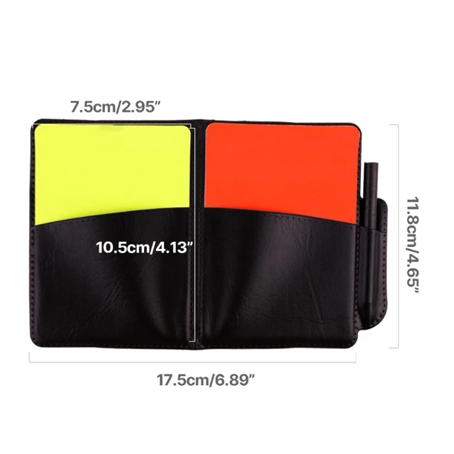 Football Redness Yellow Card Set Sports Football Referee Redness Yellow Card Set Soccer Warning and Ejection Cards Set 24BD 5