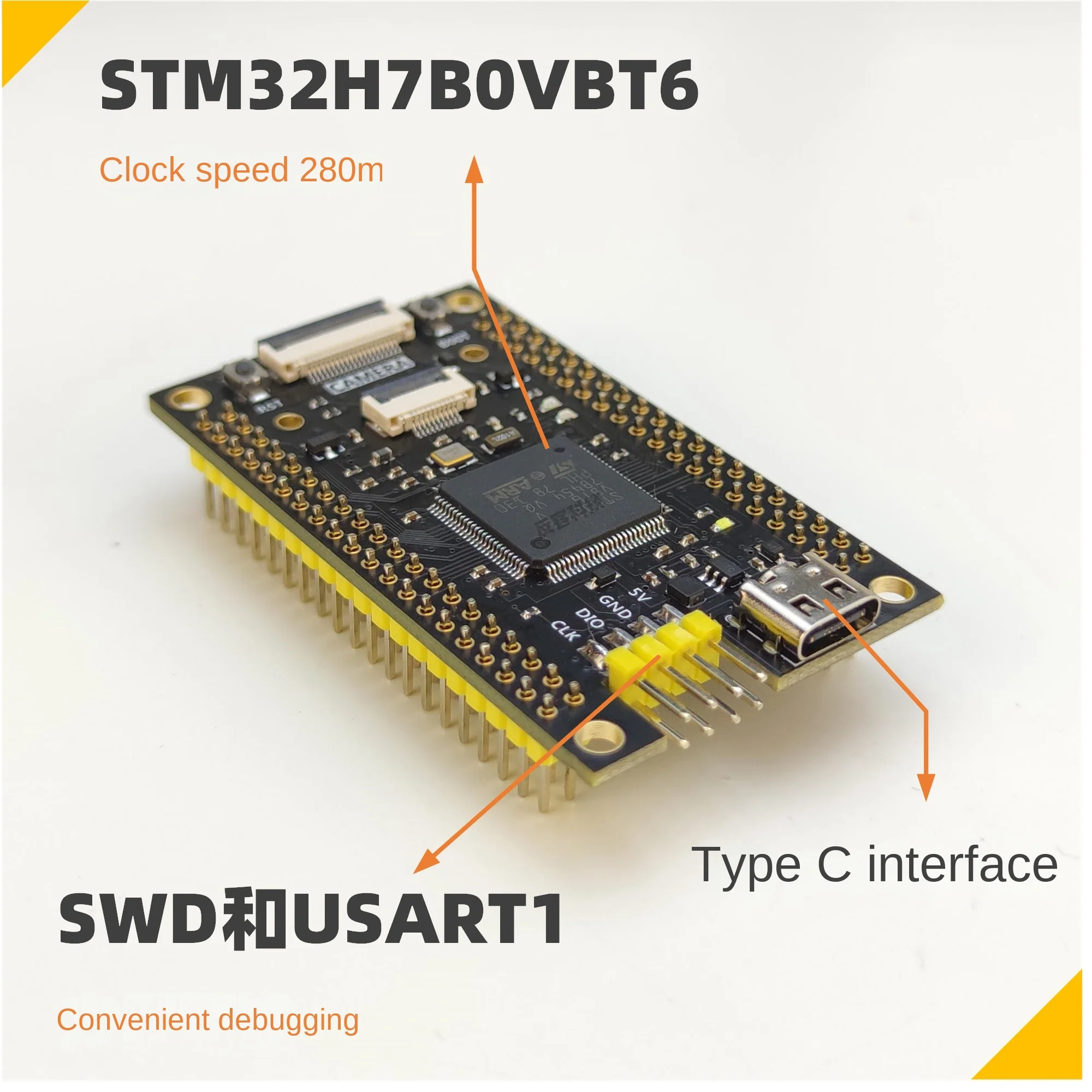 Núcleo da Placa do Desenvolvimento Stm32h7b0 Stm32h7b0 Stm32h750 743 - Imagem 5
