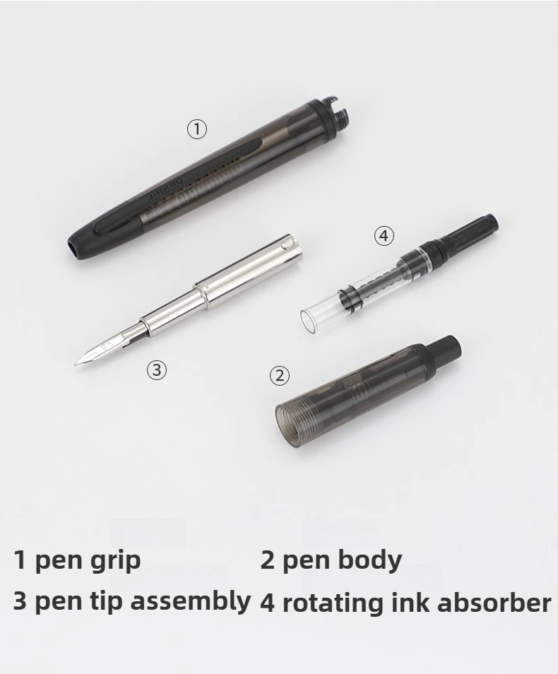 Jinhao 20 reservoarpenna med infällbar spets och bläckkonverter_voghion.com