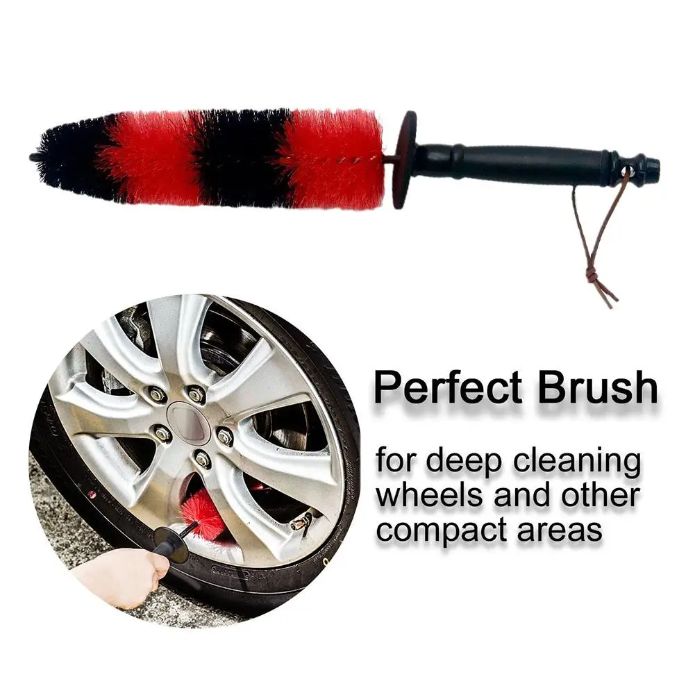

Car Wheel Cleaning Brush Universal Truck Motor Tire Extended Brushes Tools Detailing Brush Multifunctional Rim handle Washi O8V0
