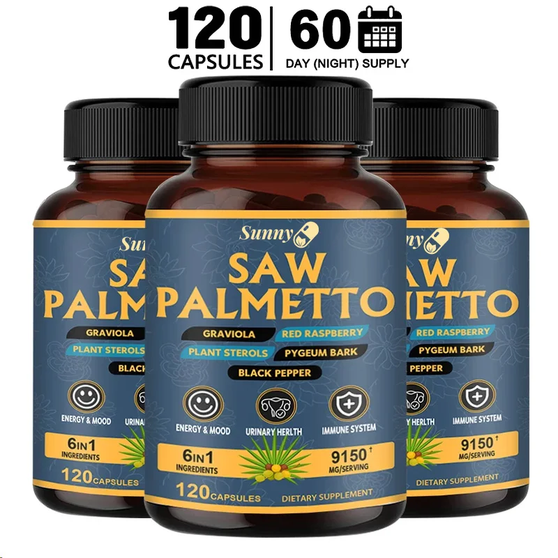 Saw Palmetto Men's Prostate Support Supplement-Strong Saw Palmetto for DHT, Urinary and Prostate Health