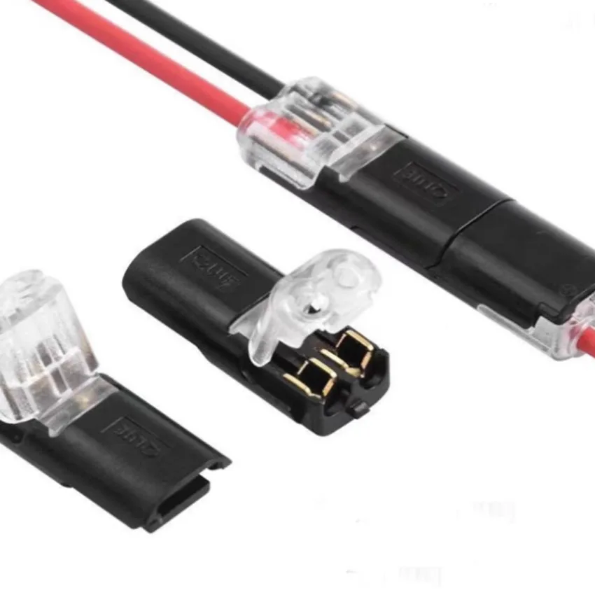 Câblage 18-22AWG 1pin 2pin Type T I, 20 pièces, raccord rapide pour  connecteur électrique LED, fils terminaux à sertir, connecteur de fil de  voiture - AliExpress