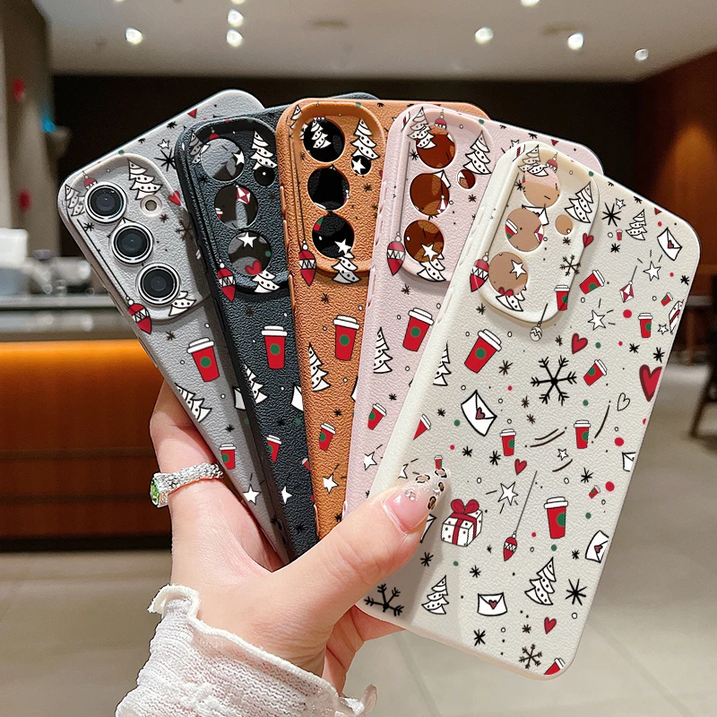 Festive Christmas Pattern Soft Phone Case
