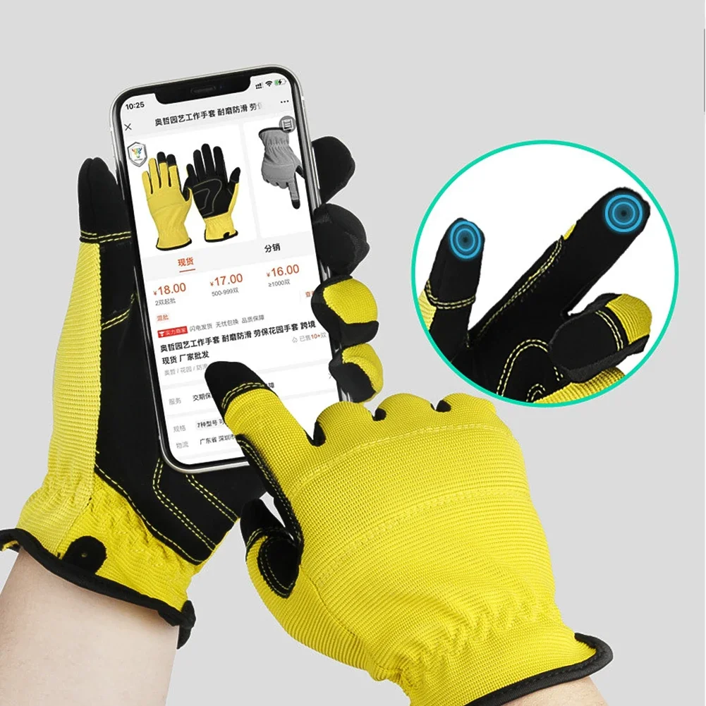 Gardening Gloves Gardening Gloves Thorn Proof Gloves Rose Pruning Garden GlovesTouchscreen Yard Work For Digging, Planting, Pruning