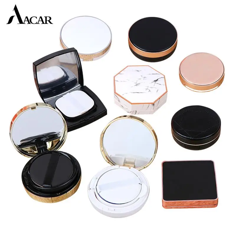 1set Empty CC Cream Container Dressing Case Sponge Mirror Air Cushion Puff Box Mutli-type To Choose