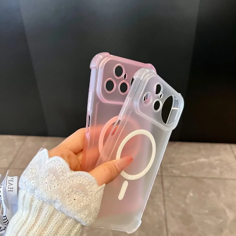 Sleek Magnetic Frosted Skin-Friendly TPU Shockproof Case