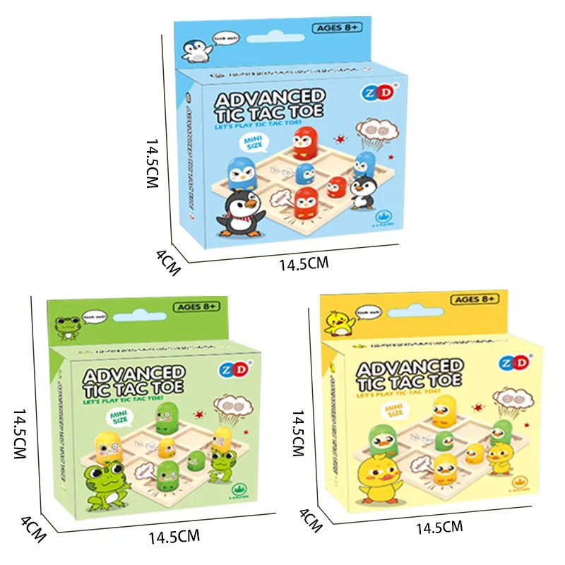 Mini Advanced tic tac toe party board game puzzle Interactive games for family Battle competition Desktop games birthday gift 6