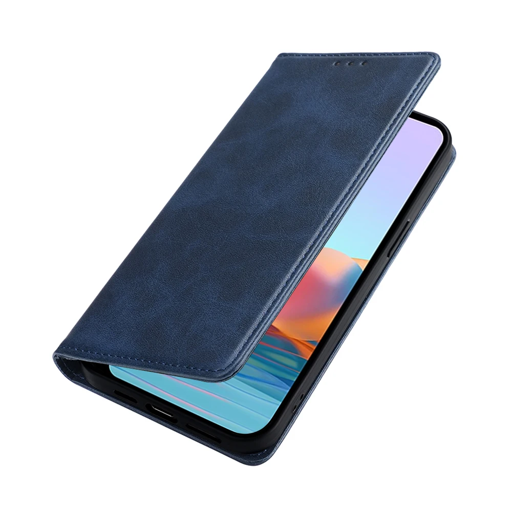 For Xiaomi Redmi Note 10 Pro Leather Flip Case Retro Magnetic