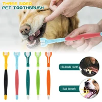 Three Sided Pet Toothbrush – Multi-Angle Toothbrush for Cleaning Dog Cat Teeth