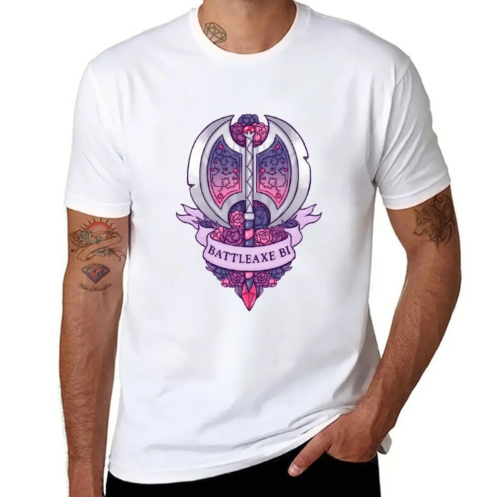 

BATTLEAXE BI T-Shirt anime Blouse customizeds mens graphic t-shirts
