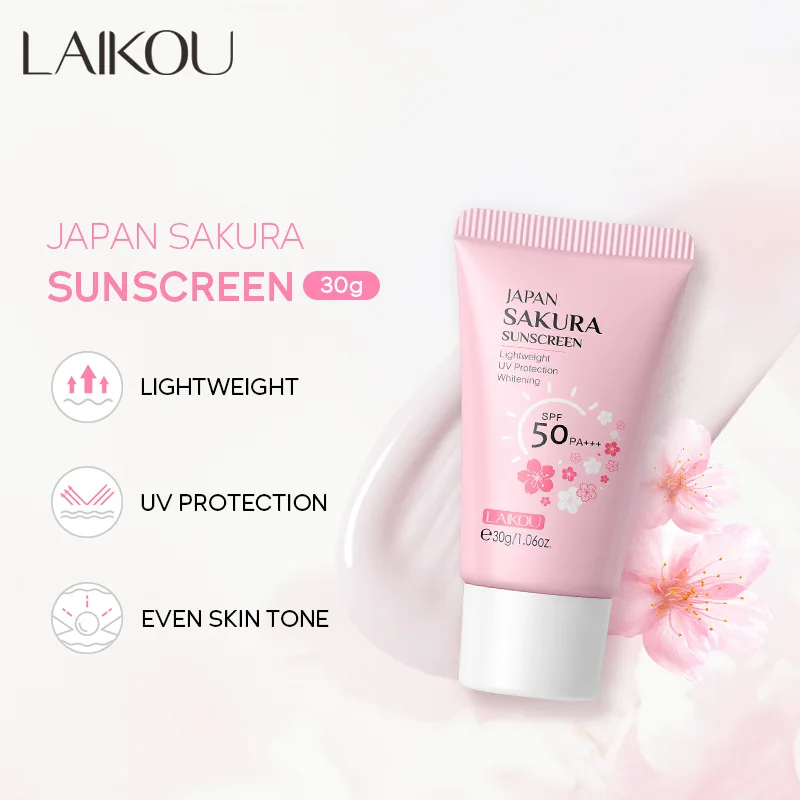 SPF50 Sakura Sunscreen Face & Body Sunscreen Moisturizing Water Resistant Skin Sun Protection Sun Blocker Isolation Lotion