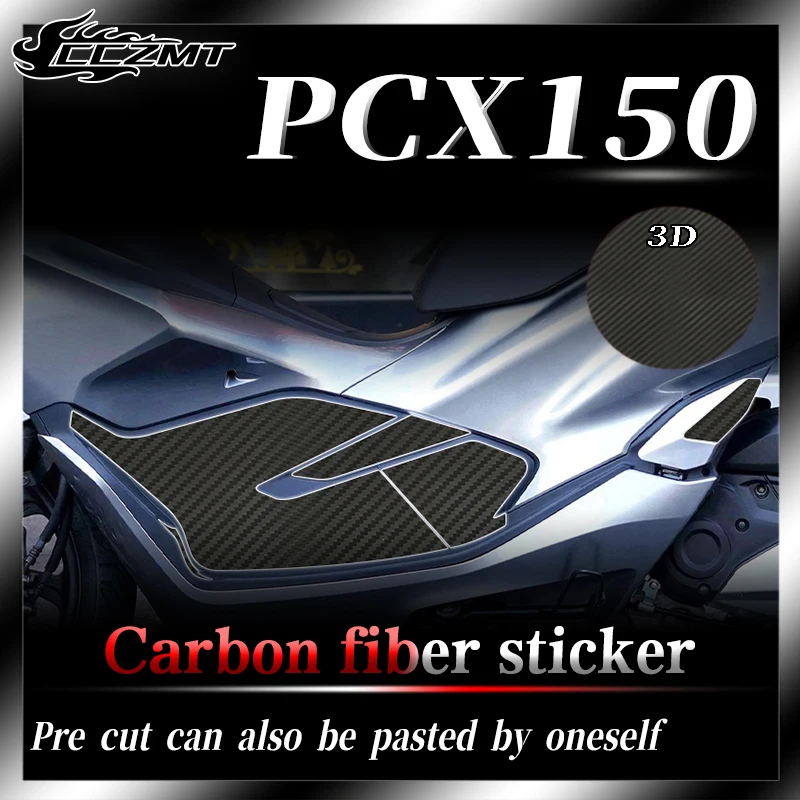 

For Honda PCX150 3D carbon fiber sticker paint surface TPU transparent protective film body film modification