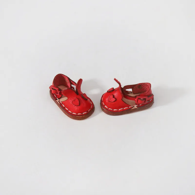Doll Rabbit Ears Cow Leather Shoes Accessories For Blyth, Ob22/24, Azone, Obitsu11,P9, Gsc, Ymy, Ddf, Nendoroids, 1/12 Bjd Doll