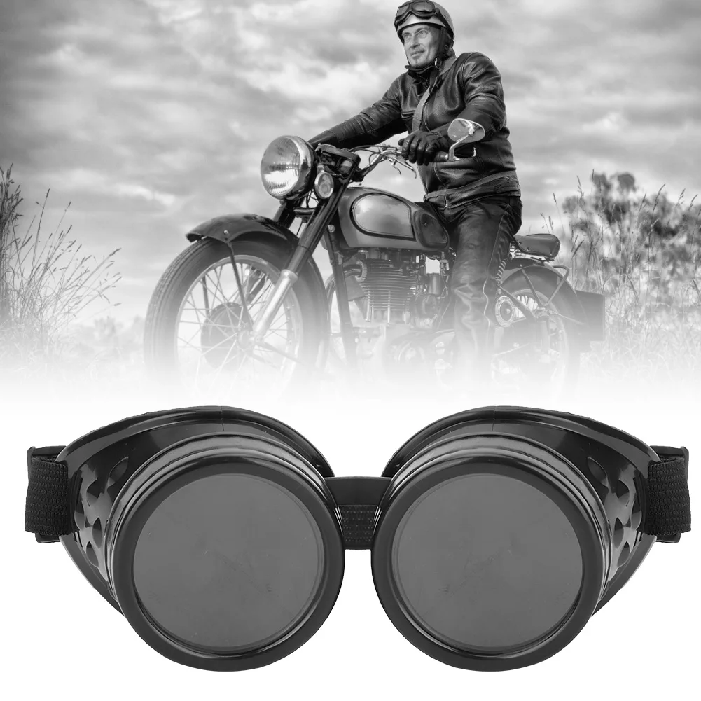 Vintage Steampunk Brille ABS Vintage Steampunk Brille Doppelschicht Sonnenbrille für Party Prop Dekor – Detail 5