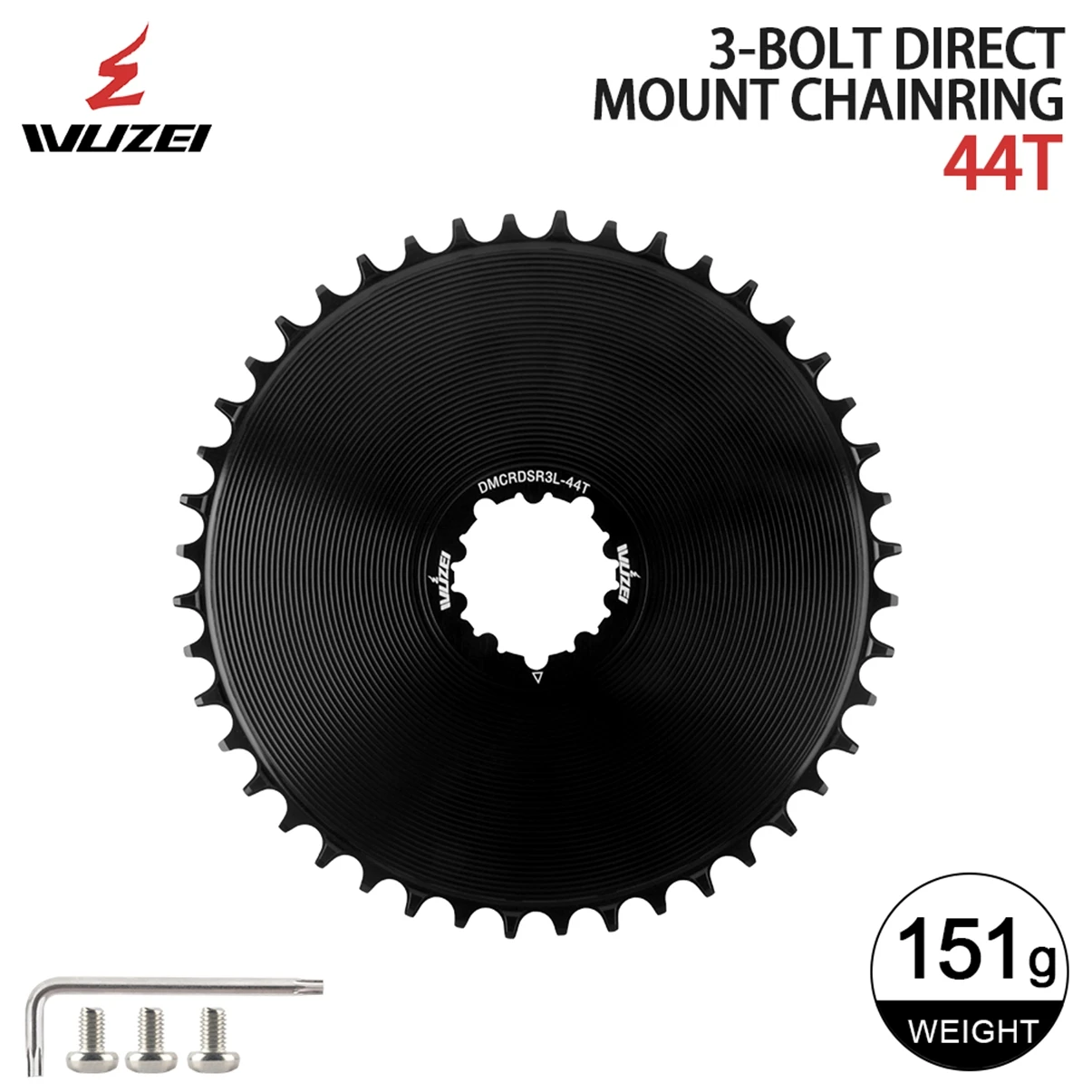 Wuzei 3 Schrauben Fahrradkettenblatt Rennrad schmales breites Kettenblatt 4,2 mm Offset Rennrad Kies Fahrrad Kettenrad Krone für SRAM GXP Kurbel – Detail 24