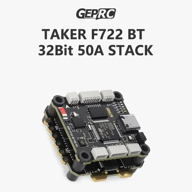 GEPRC TAKER F722 BT STACK - 8Bit 60A / 8Bit 65A / 32Bit 50A Flight Controller 5