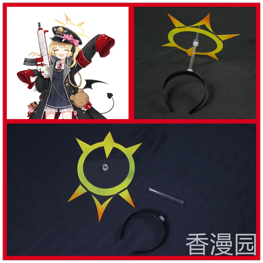 

Аниме Синий архив イキ キ alo Hair Crown заколка для студентов Cosplay Костюм ручной работы аксессуары для волос подарки