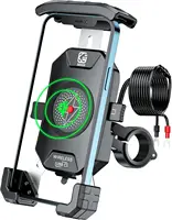 Motorcycle Phone Holder Fast Wireless Charging Quick USB Charger Moto Motorbike Mirror Stand Support Cellphone Handlebar Mount 1