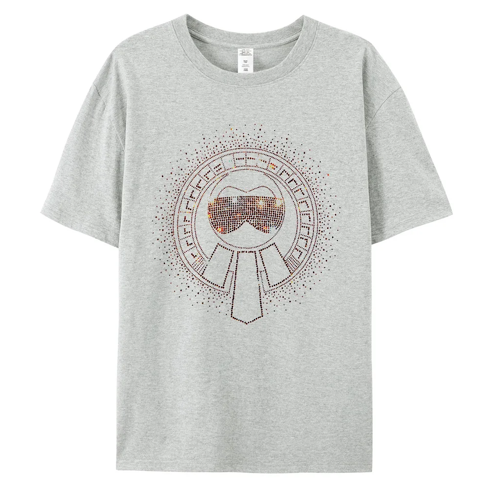 Casual Designer Streetwear Unisex Shinny Bow Tie Diamond T shirts Women's  Cotton T-Shirt Hip Hop Fashion Lady Short Sleeve Tops - AliExpress, image size:1000x1000